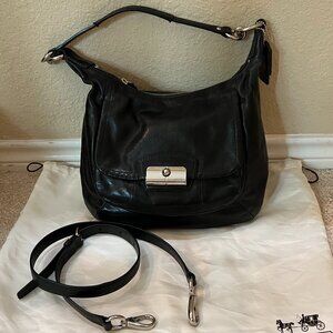 Coach Kristin Hobo Shoulder Black Bag